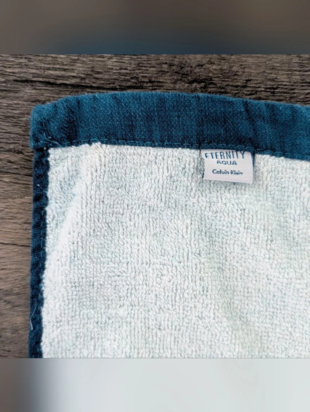 Vintage Calvin Klein Eternity For Men Aqua Cologne CK Beach/Bath Towel 60
